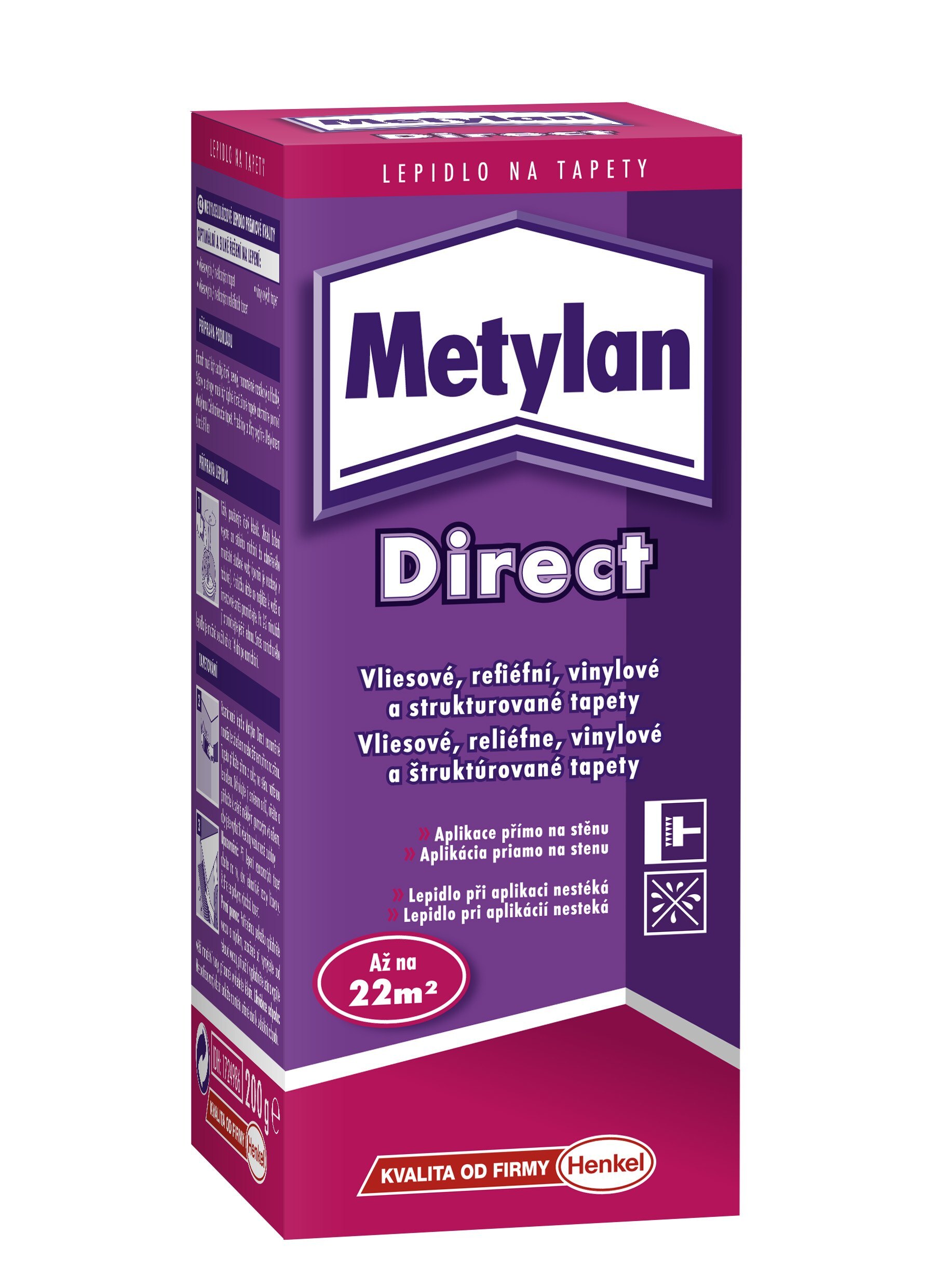 Metylan Direct 200g - lepidlo na vliesové tapety