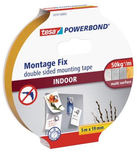 Tesa 55741 Páska montážna obojstranná penová biela 5m/19mm Tesa 55741 Páska montážna obojstranná penová biela 5m/19mm