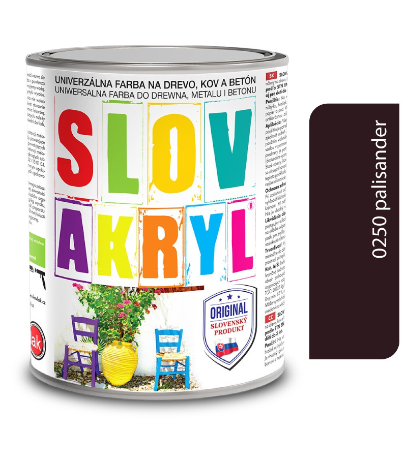 Slovakryl 0250 - palisander 5kg