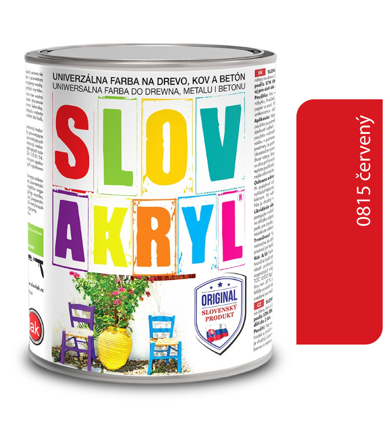 Slovakryl 0815 - červený 5kg