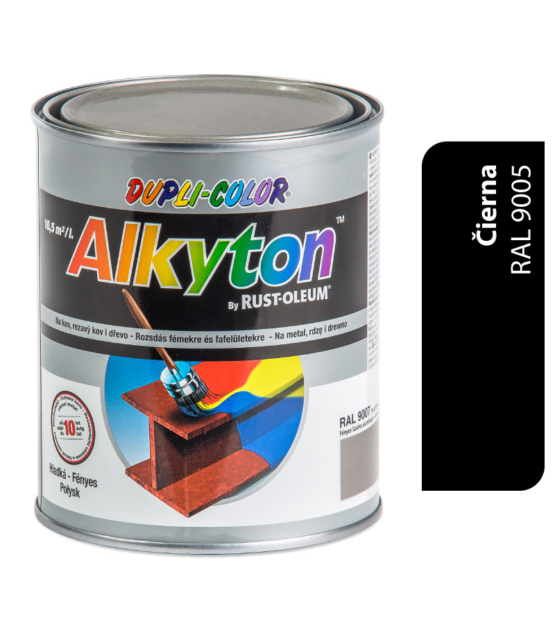 Alkyton matná čierna R9005 1l