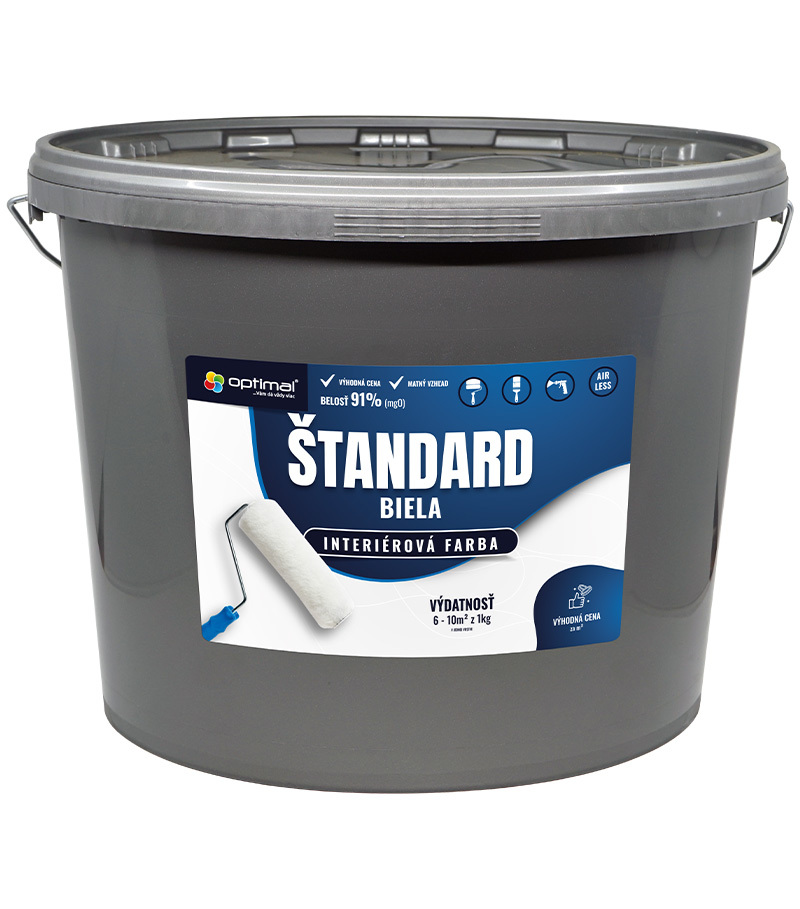 Optimal Štandard 25kg - interiérová biela farba