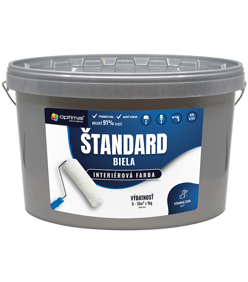 Optimal Štandard 15kg - interiérová biela farba