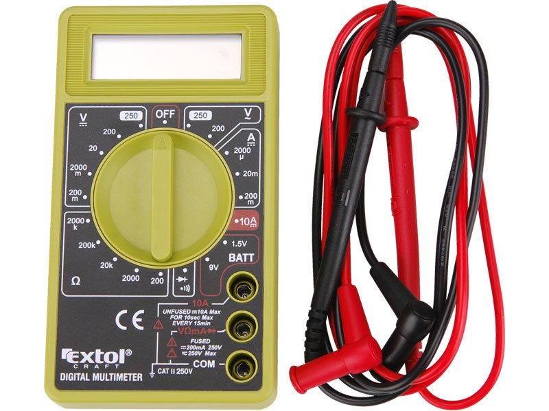 Extol Multimeter digitálny s akustickou signalizáciou