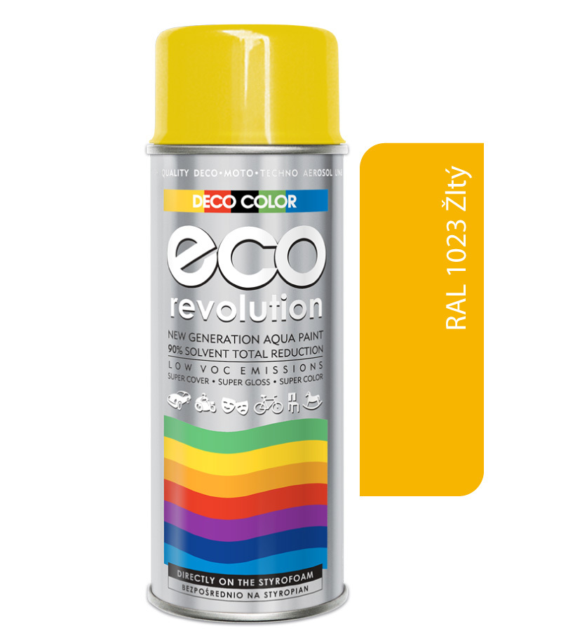 Deco Color Eco Revolution - RAL 1023 žltý 400ml