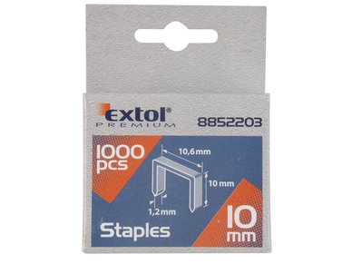 Extol Premium Spony do sponkovacej pištole 1000ks 12mm