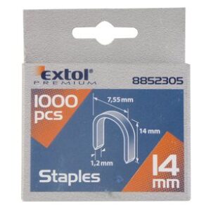 Extol Premium Spony oblé do sponkovacej pištole 1000ks