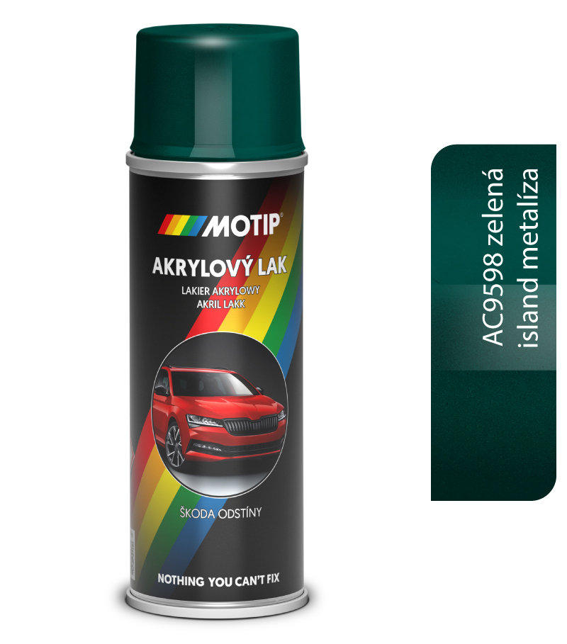 Škoda Autoemail AC9598 Zelená Island metalíza 200ml