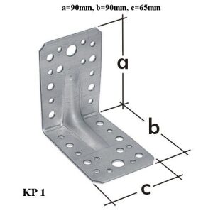 Domax KP1 Uholníková spojka 90x90x65x2.5mm