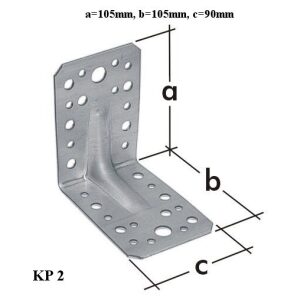 Domax KP2 Uholníková spojka 105x105x90x2.5mm