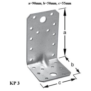 Domax KP3 Uholníková spojka 90x50x55x2.5mm