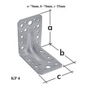 Domax KP4 Uholníková spojka 70x70x55x2.5mm