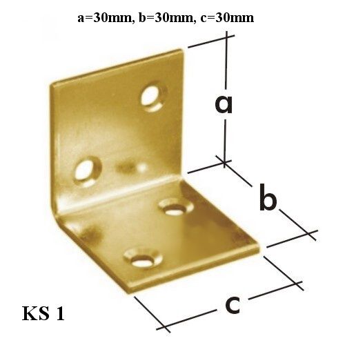 KS1 Uholníková spojka 30x30x30x1.5mm