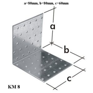 Domax KM8 Uholníková spojka 80x80x60x2mm