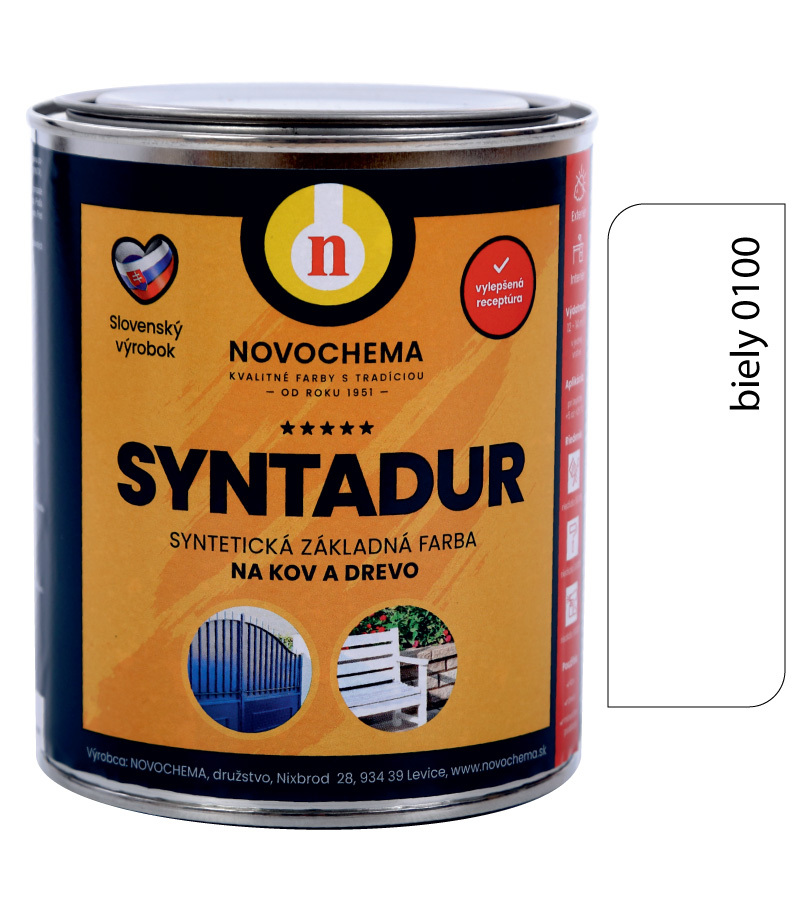 Syntadur S2000 0100 biela - základná syntetická farba 2