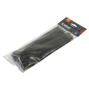 Extol Premium Pásky sťahovacie čierne 4.8x400mm 100ks