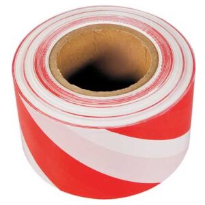 Spokar Páska Výstražná Červenobiela 250m