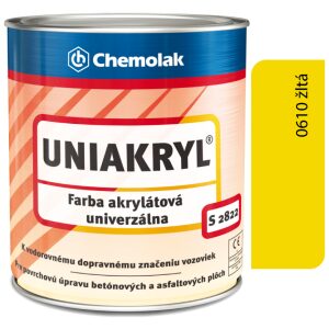 S2822 Uniakryl 0610 žltá - Farba na značenie ciest