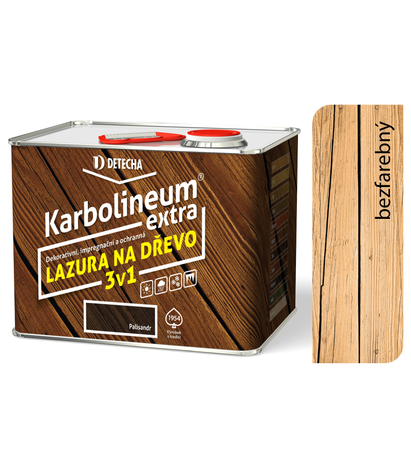 Karbolineum extra bezfarebný 3