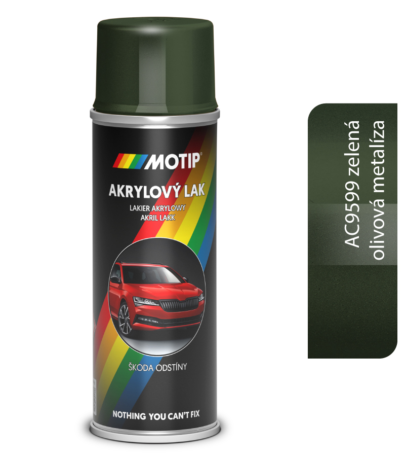 Škoda Autoemail AC9599 Zelená olivová metalíza 200ml