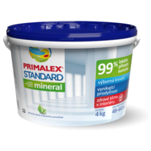 Primalex Štandard - Interiérová biela farba 4kg