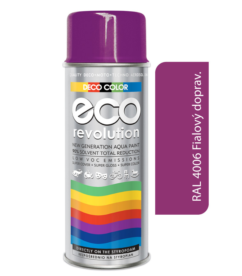 Deco Color Eco Revolution - RAL 4006 fialový dopravný 400ml