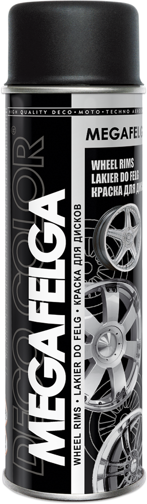Deco Color Megafelga - Akryl na disky RAL 9005 čierny matný 500ml