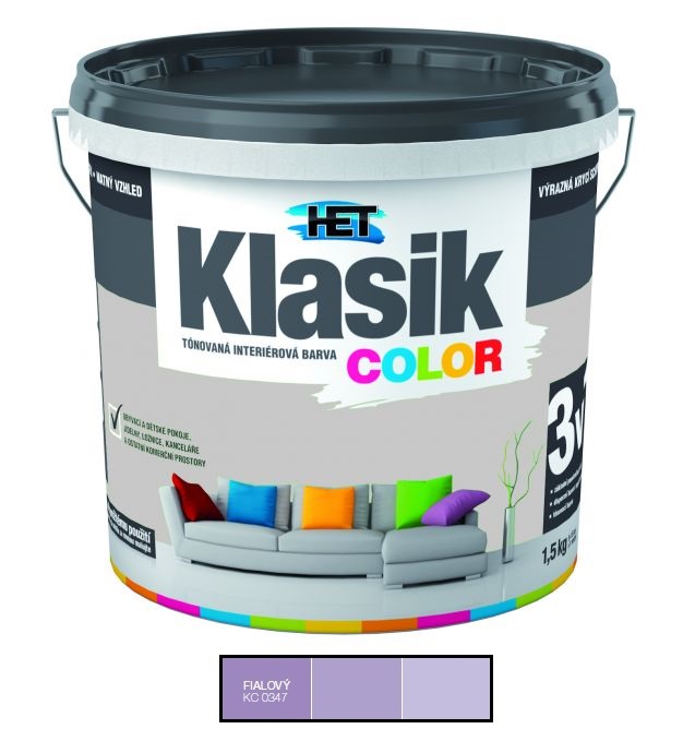 Het Klasik Color 0347 fialový 1