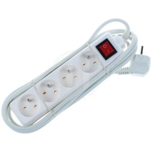 Emos Predlžovací prívod s vypínačom 4 zásuvky 3m