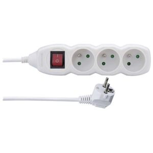 Emos Predlžovací prívod s vypínačom 3 zásuvky 3m