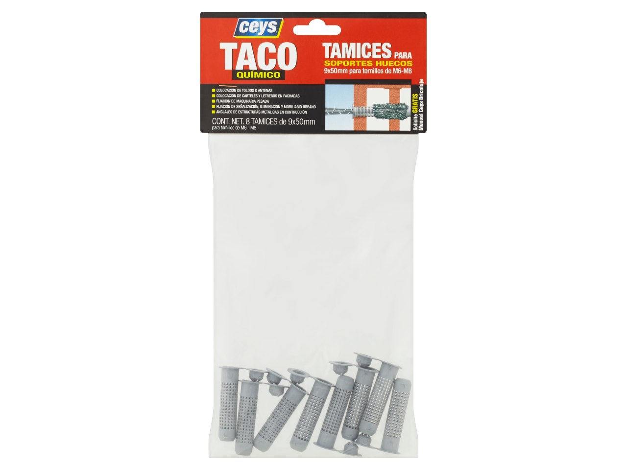 Ceys Sitko na chemickú kotvu 9x50mm Ceys Sitko na chemickú kotvu 9x50mm