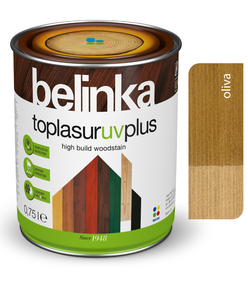 Belinka Toplasur UV Plus oliva 27 - Hrubovrstvá lazúra 0