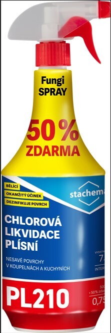 Fungispray Chlorový prípravok k likvidácií plesní s bieliacim účinkom 500ml+50%ZDARMA