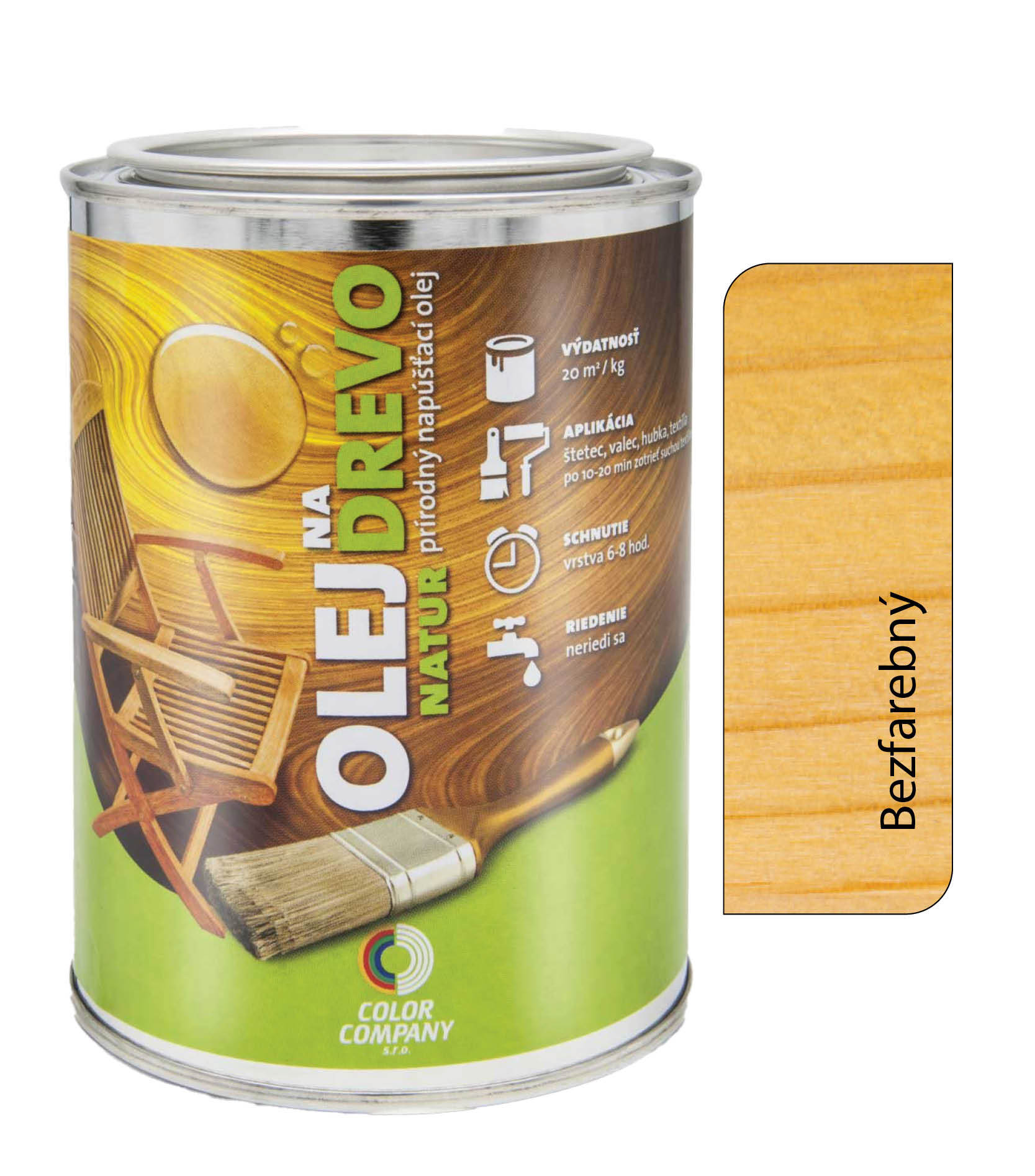 Olej na drevo NATUR bezfarebný 2