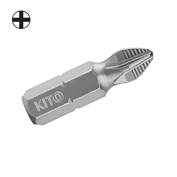 Extol Bit krížový PH0x25mm Gripp 10ks