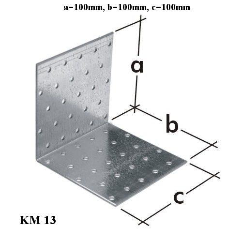 Domax KM13 Uholníková spojka 100x100x100x2mm