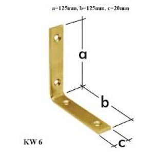 Uholníková spojka KW6 125x125x20x4mm