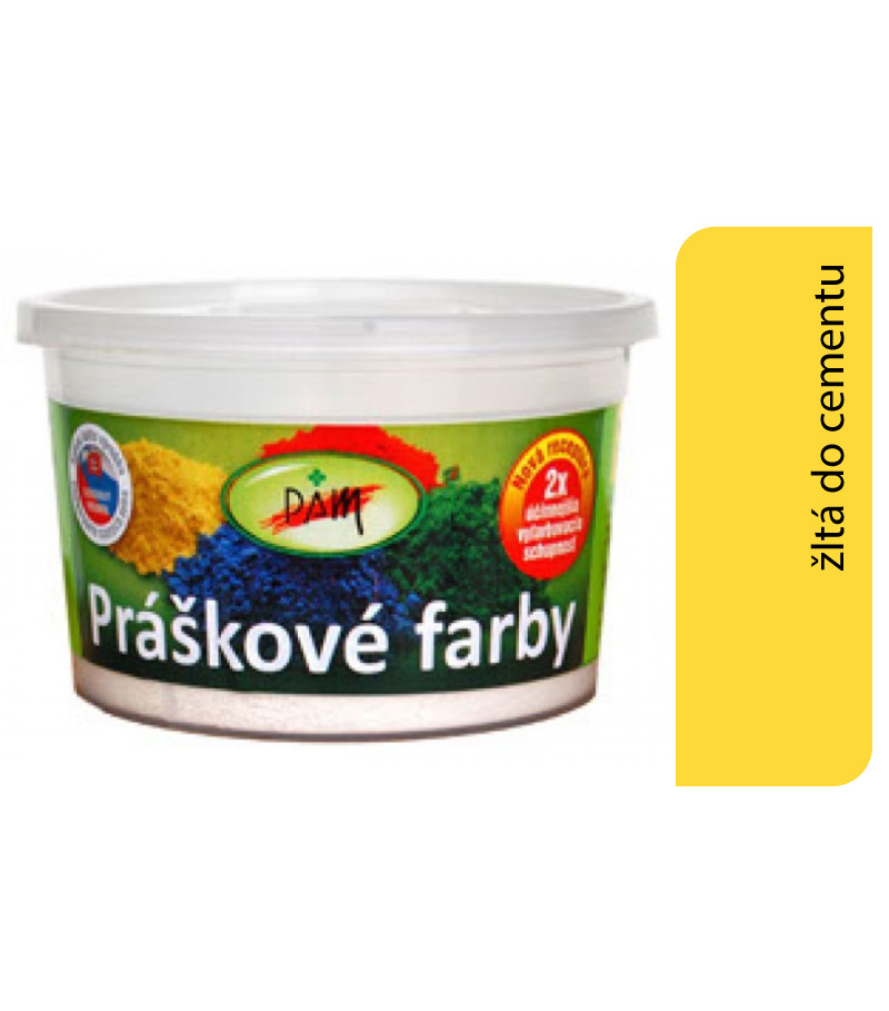 PAM Prášková farba do cementu: žltá tmavá 3170 0