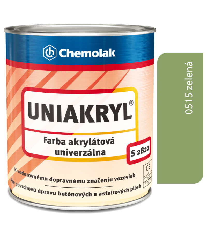 S2822 Uniakryl 0515 zelená - Farba na značenie ciest S2822 Uniakryl 0515 zelená - Farba na značenie ciest