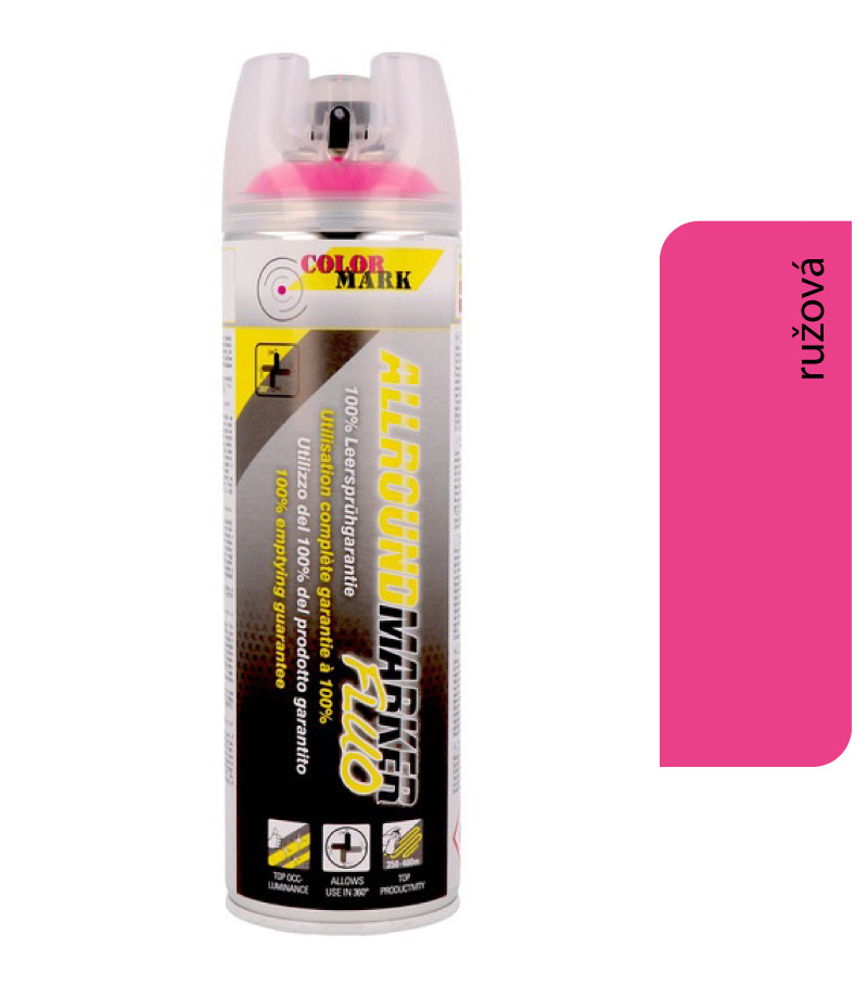 Color-Mark Allroundmarker 360° fluorescenčná ružová - bodové značenie 500ml