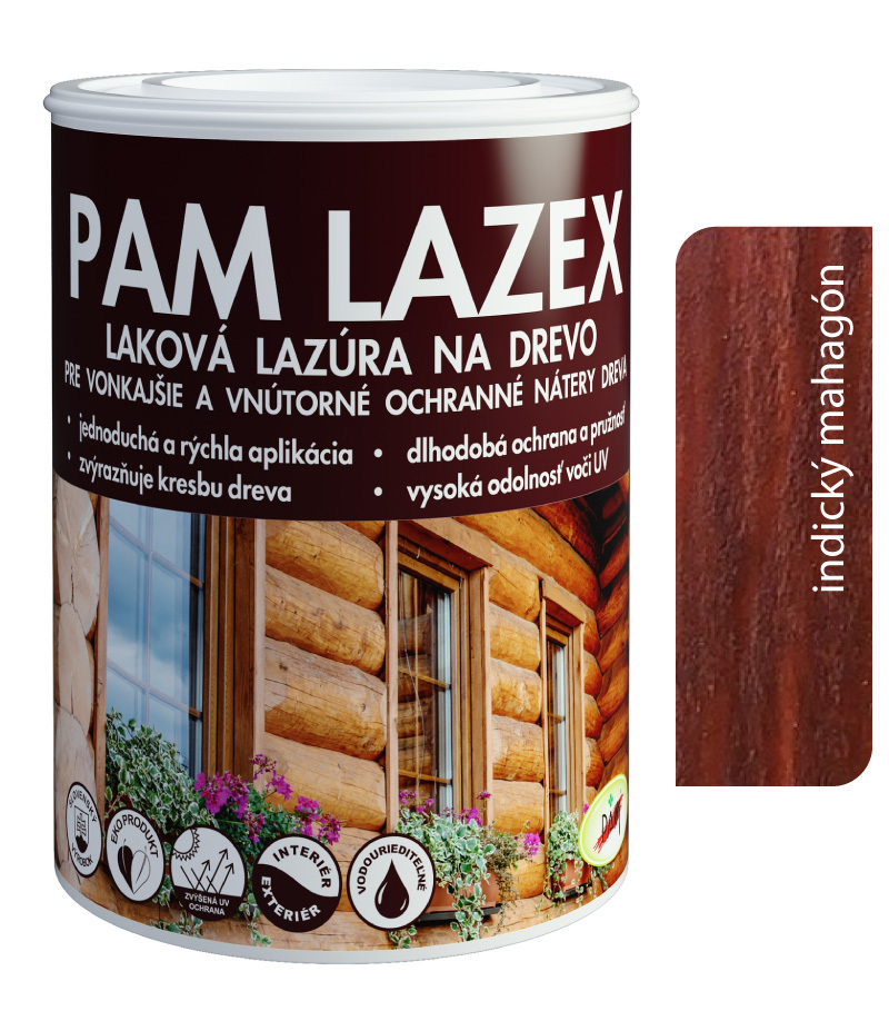 PAM Lazex indický mahagón - Hrubovrstvá lazúra 0
