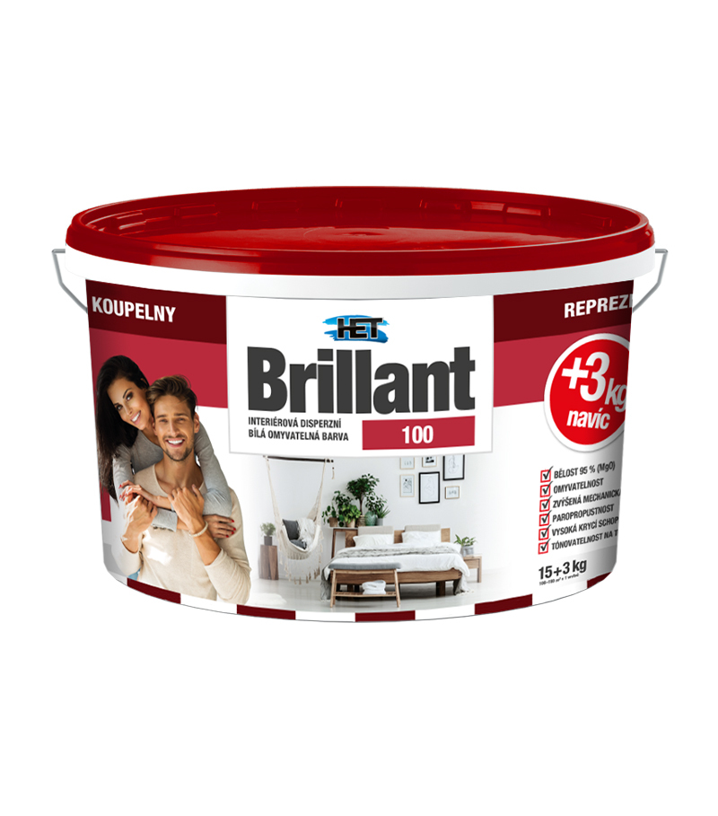 Het Brillant 100 - Interiérová farba 15+3kg