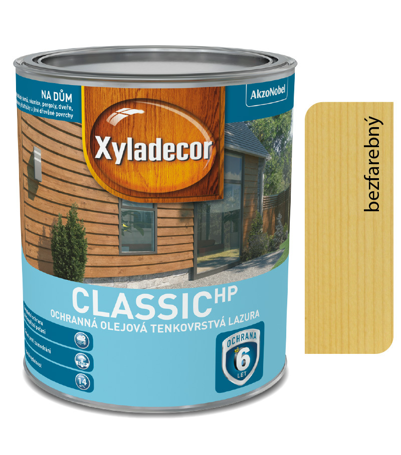 Xyladecor Tenkovrstvá lazúra classic HP bezfarebný 2
