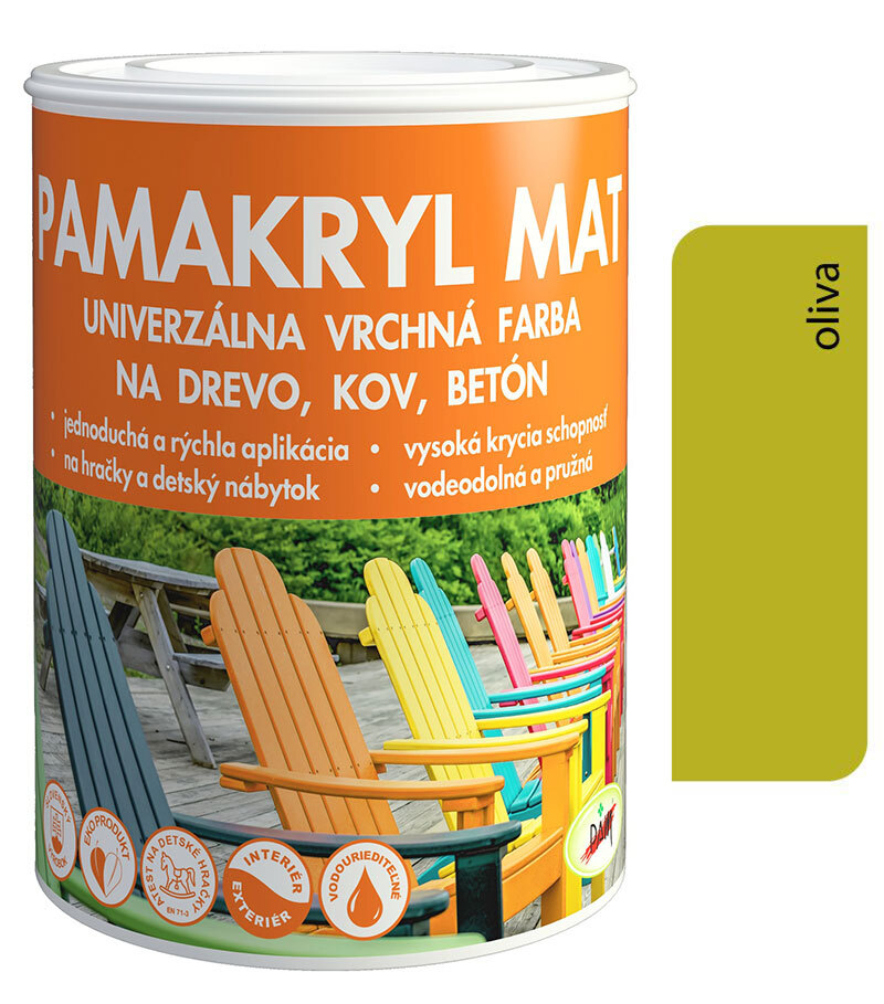 Pamakryl mat oliva 0