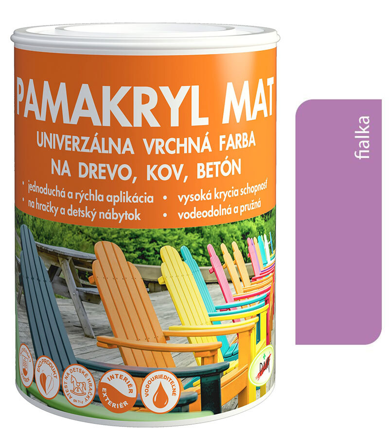 Pamakryl mat fialka 0
