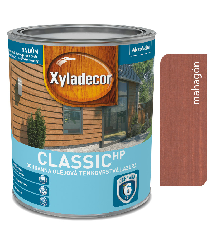 Xyladecor Tenkovrstvá lazúra classic HP mahagón 2
