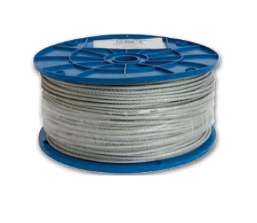 Lano oceľové pozinkované v PVC obale 3/4/100m