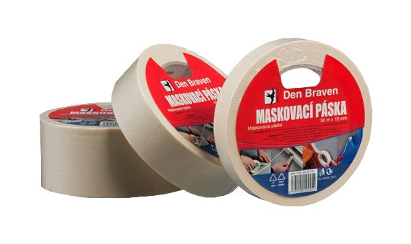 Páska krepová maskovacia 38x50m do 60 stupňov