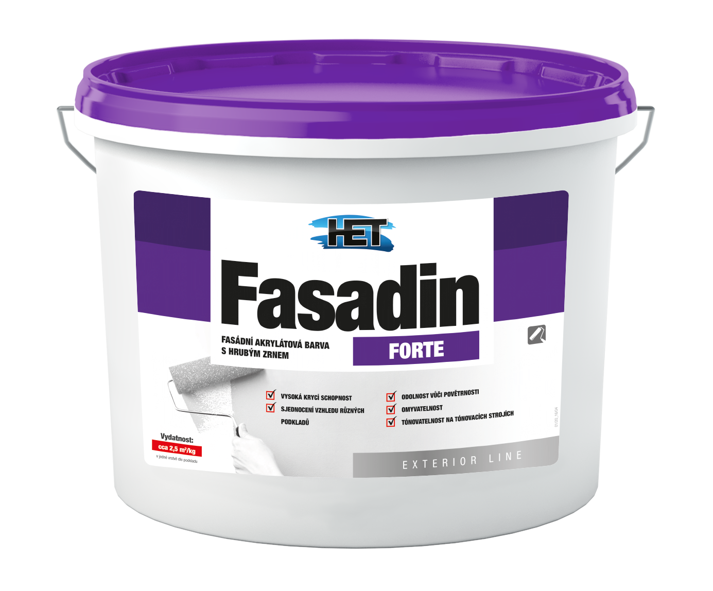 Het Fasadin Forte - Hrubozrnná fasádna akrylátová farba 5kg