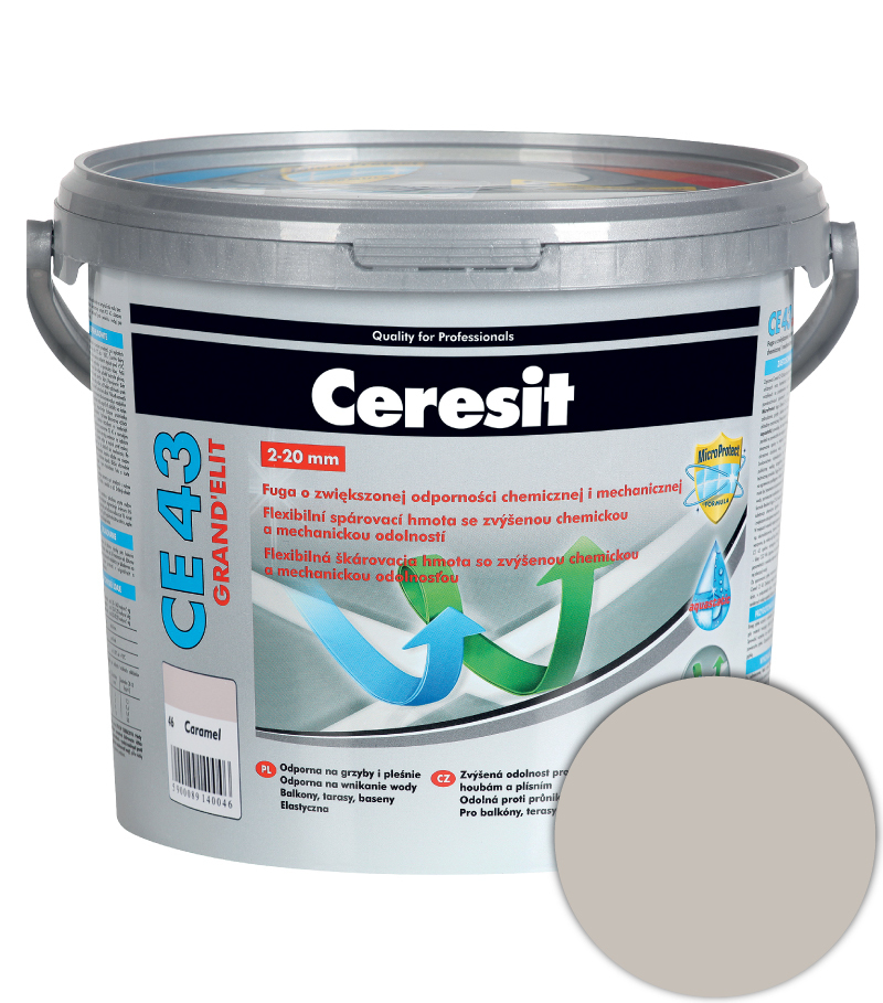 Ceresit CE 43 škárovacia hmota 5kg šedá Ceresit CE 43 škárovacia hmota 5kg šedá